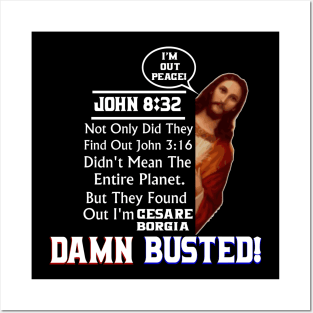 John 8:32 Truth unlocked| Fake Jesus Busted| Sons of Thunder Posters and Art